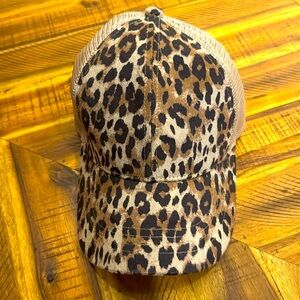 NEW Cheetah Print Trucker Hat